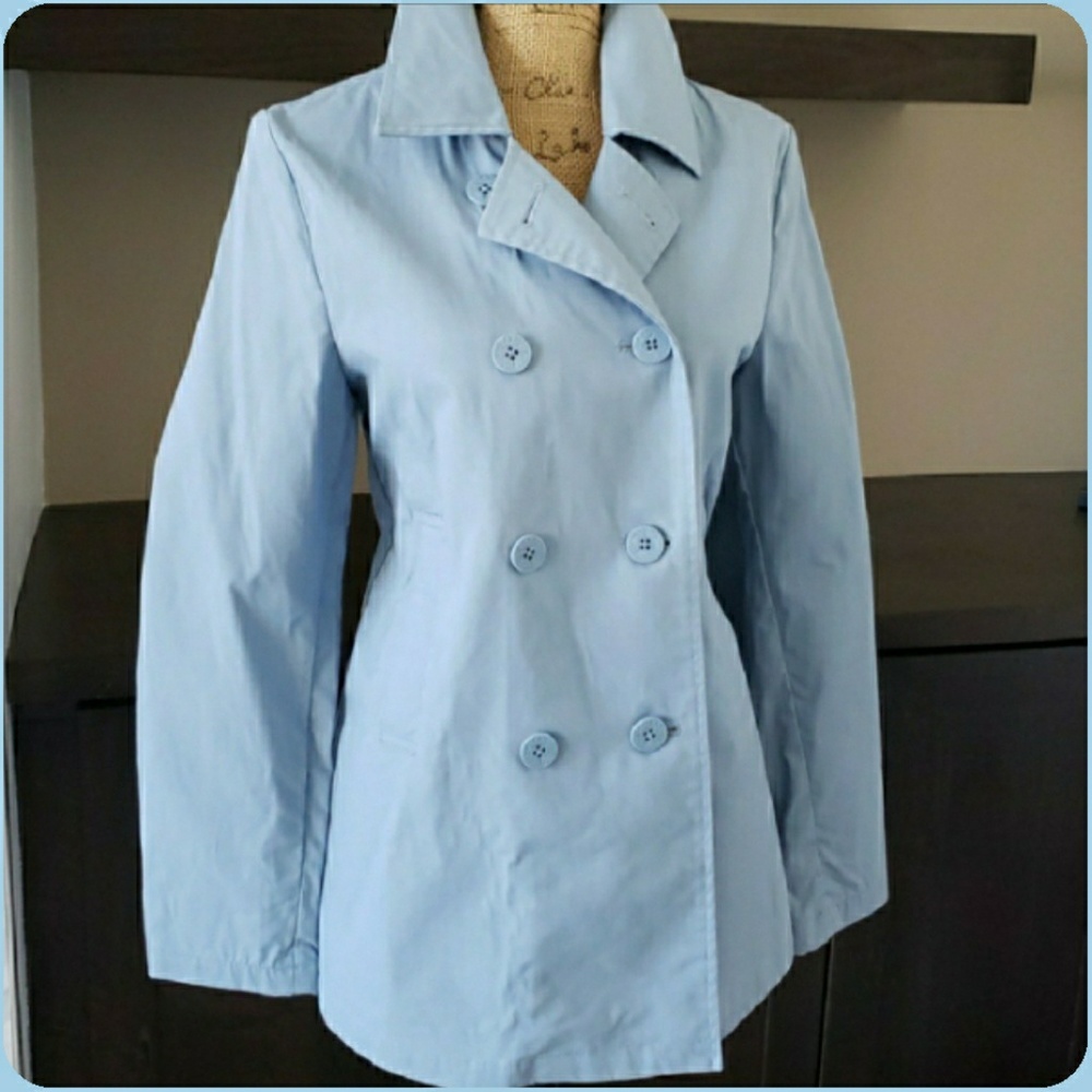 Old Navy jacket coat blazer blue double breasted style long sleeve Size Medium